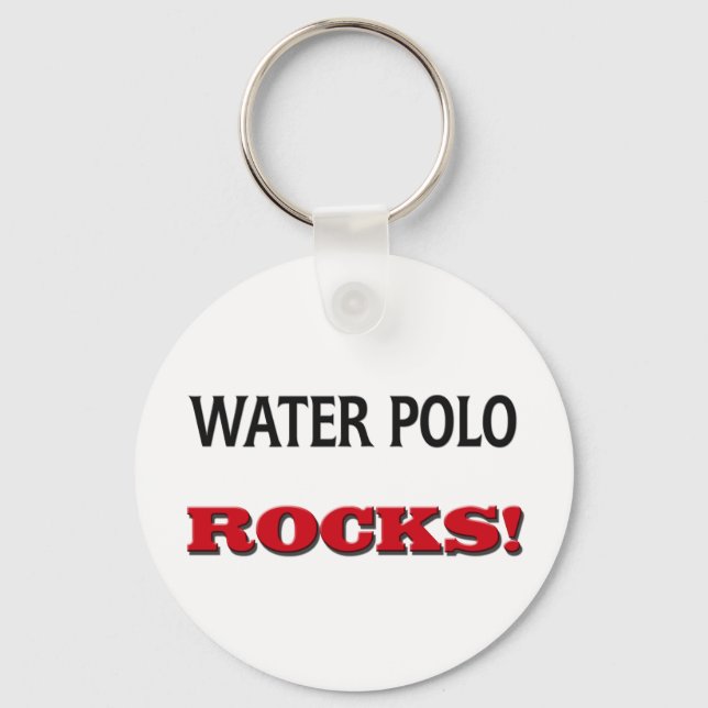 Water Polo Rocks Keychain (Front)
