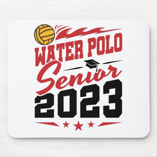 Water Polo Senior Class of 2023 Mouse Pad (Front)