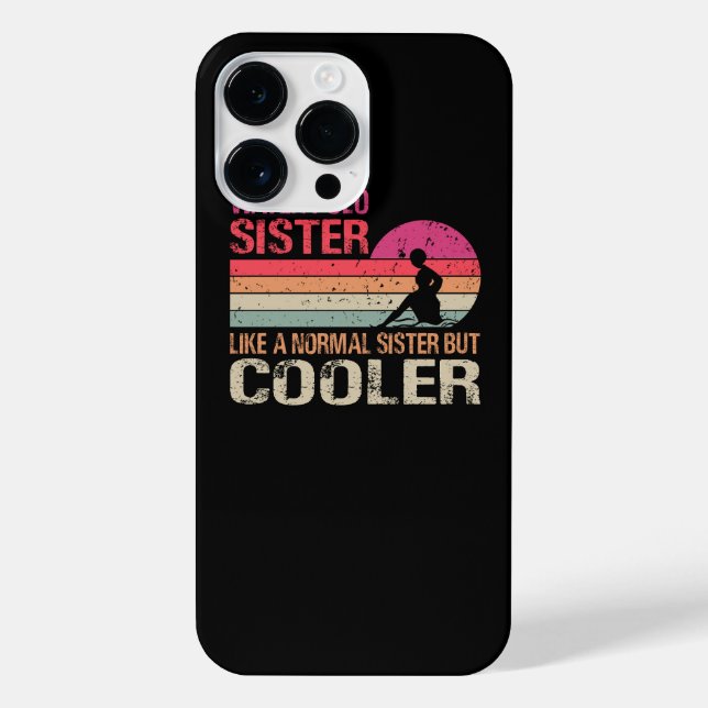Water Polo Sister Like A Normal Sister But Cooler iPhone Case (Back)