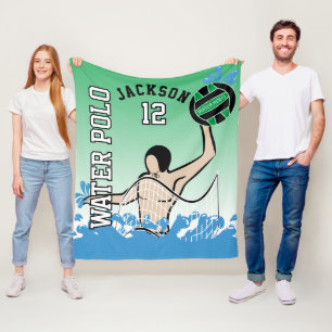 Water Polo 🤽♀️ Sport - Green Fleece Blanket