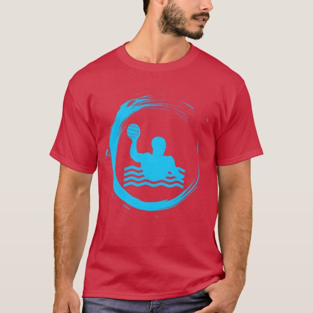 water polo sport water sports friend retro (Front)