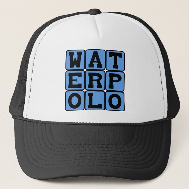 Water Polo, Sports Trucker Hat (Front)