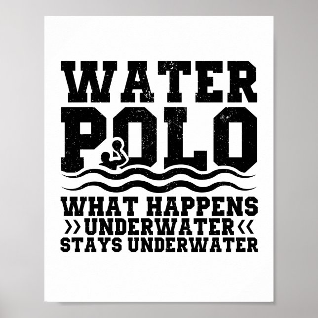 Water Polo Team | Sports Player Trainer Gifts Poster (Front)