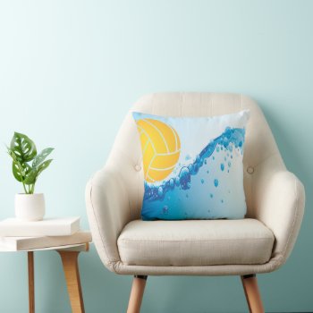 Water Polo Throw Pillow by SBPantry at Zazzle