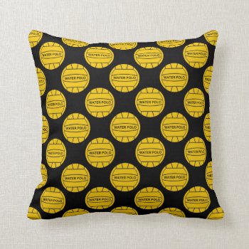 Water Polo Throw Pillow by expressivetees at Zazzle