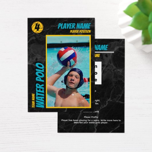 Water Polo Trading Card Customizable Collectible (Desk)
