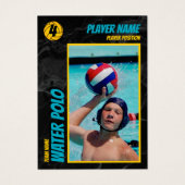 Water Polo Trading Card Customizable Collectible (Front)