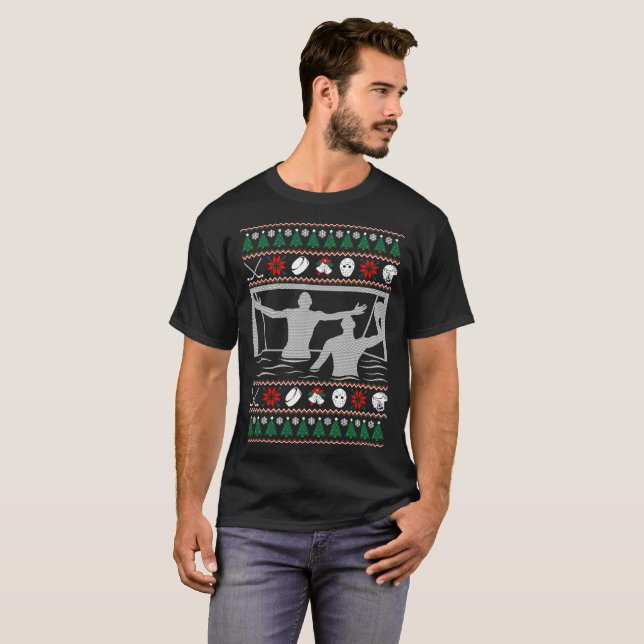 Water Polo Ugly Christmas Sweater Tshirt (Front Full)