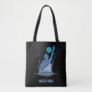 Water Polo Vintage Sports Athlete With Ball Tote Bag