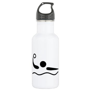 Water Polo Waterpolo Pictogram Stainless Steel Water Bottle by EnhancedImages at Zazzle
