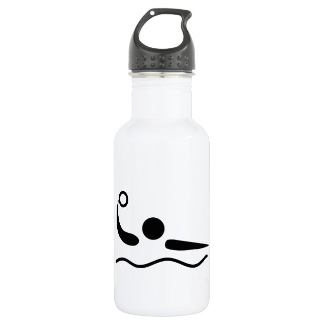 Water Polo Waterpolo Pictogram Stainless Steel Water Bottle (Front)