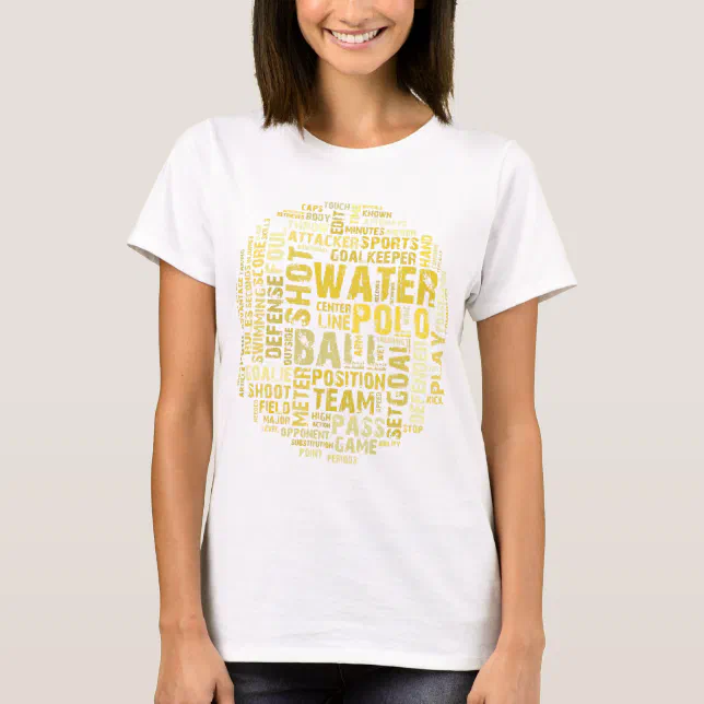 Water Polo Word Cloud Products Zazzle