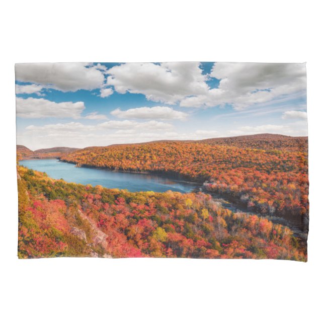 Water | Porcupine Mountains Michigan Pillow Case (Front)