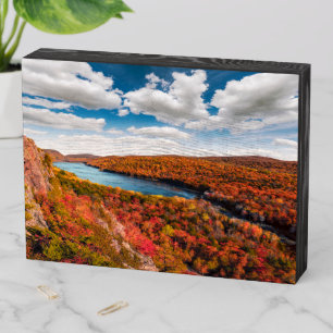 Water Porcupine Mountains Michigan Wooden Box Sign