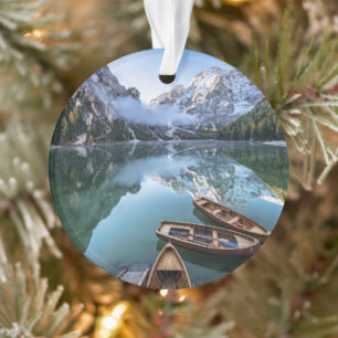 Water Pragser Wildsee Dolomites Italy Ornament