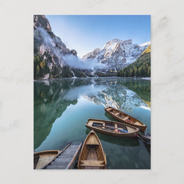 Water | Pragser Wildsee Dolomites Italy Postcard (Front)