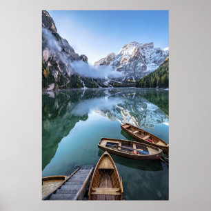 Water   Pragser Wildsee Dolomites Italy Poster