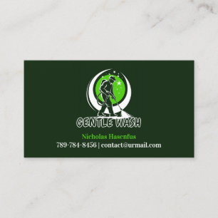 Water Pressure Cleaning Business Card Template
