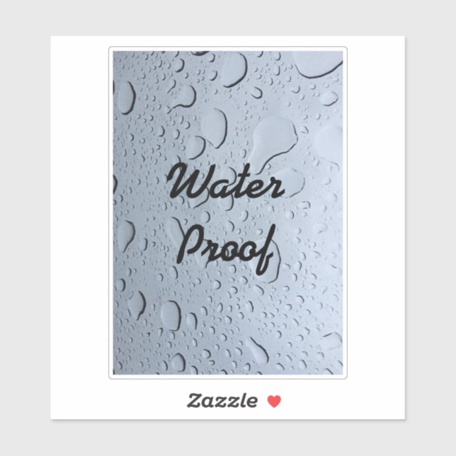 Water Proof Drops Splash Free Custom Artsy Cool Sticker (Sheet)