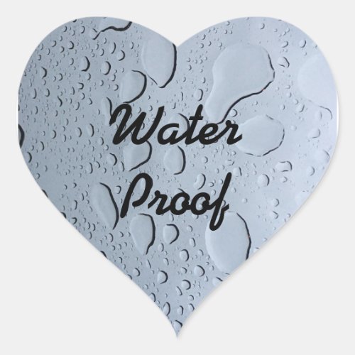 Water Proof Drops Splash Free Custom Trendy 2023 Heart Sticker