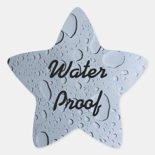 Water Proof Drops Splash Free Custom Trendy Cool Star Sticker