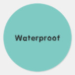 Water Proof Label Splash Free Package Teal Blue