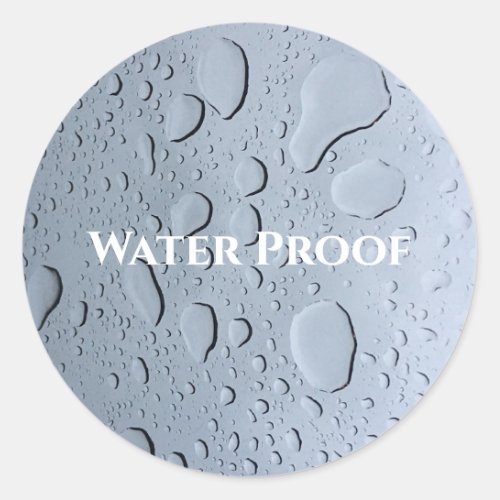 Water Proof Splash Free Drops Custom Package Label