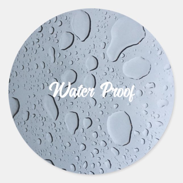 Water Proof Splash Free Drops Package Label Custom (Front)