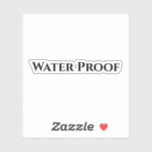 Water Proof Splash Free Package Label Black White