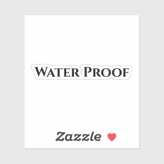 Water Proof Splash Free Package Label Black White (Sheet)