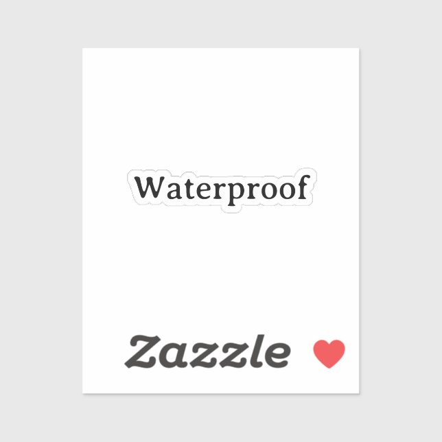 Water Proof Splash Free Package Label Simple Cool (Sheet)