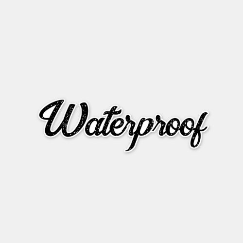 Water Proof Splash Free Package Label Trendy Cool