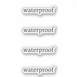 Water Proof Splash Free Package Simple Custom Sticker