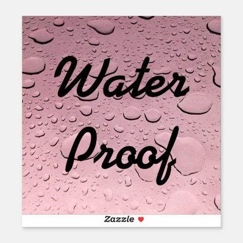 Water Proof Splash Free Rose Gold Pink Drops Cool Sticker