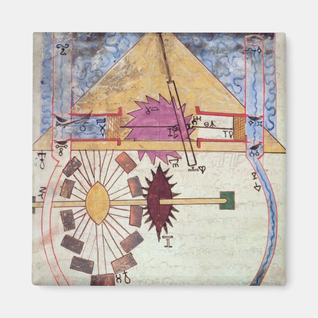 Water Pump, from 'Book of Knowledge of Ingenious Magnet (Front)