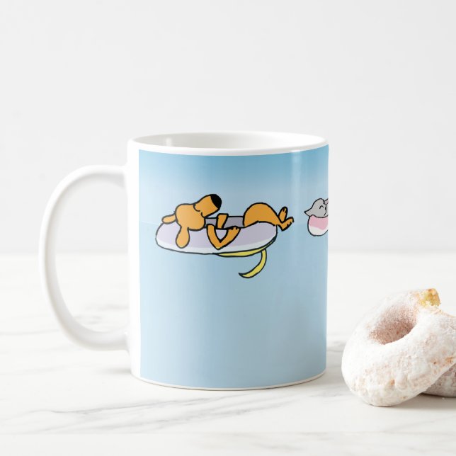 Water Pups in Summer Coffee Mug (With Donut)