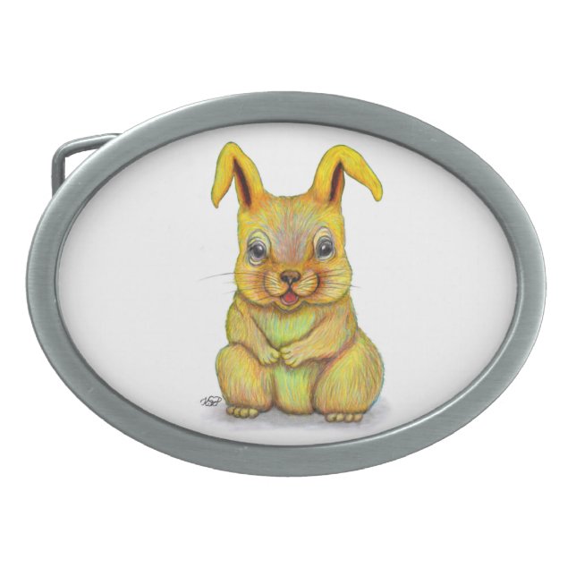 Water Rabbit Belt Buckle (Front)