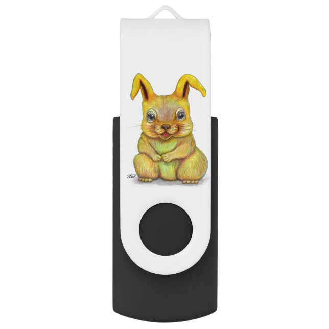 Water Rabbit Flash Drive (Front Vertical)