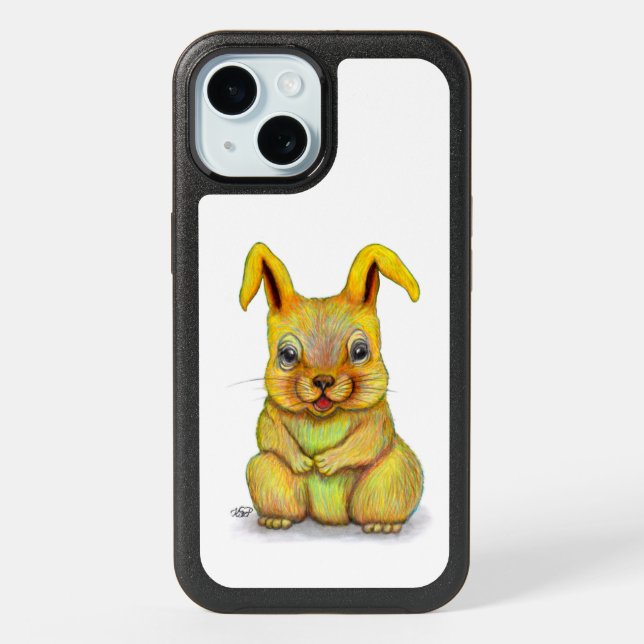 Water Rabbit iPhone 15 Case (Back)