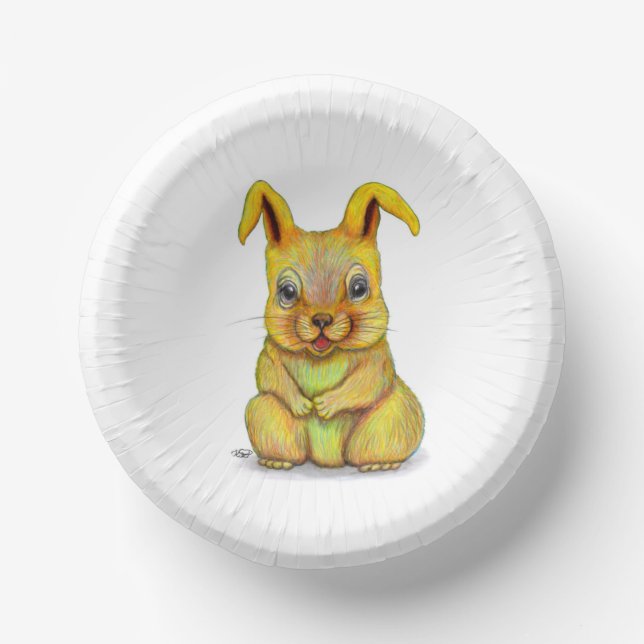 Water Rabbit Paper Bowls (Front)
