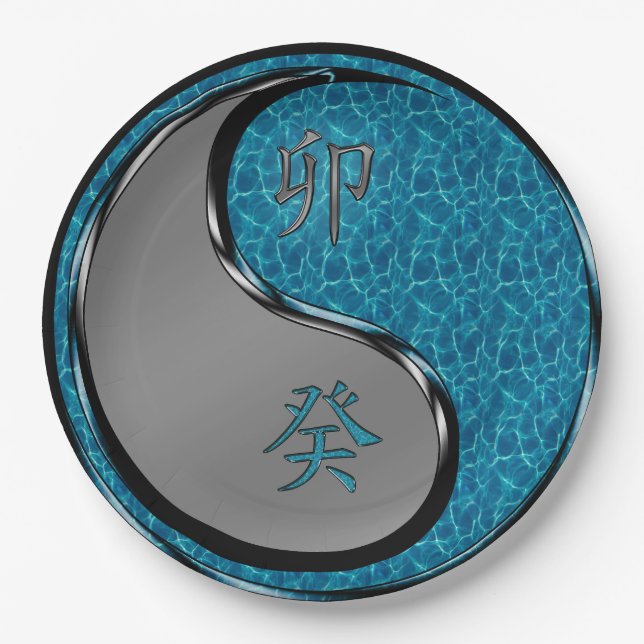 Water Rabbit Paper Plates (Front)
