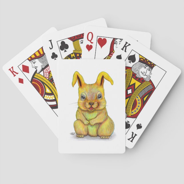 Water Rabbit Poker Cards (Back)