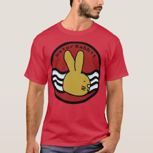 Water Rabbit Portrait Chinese Zodiac T_Shirt
