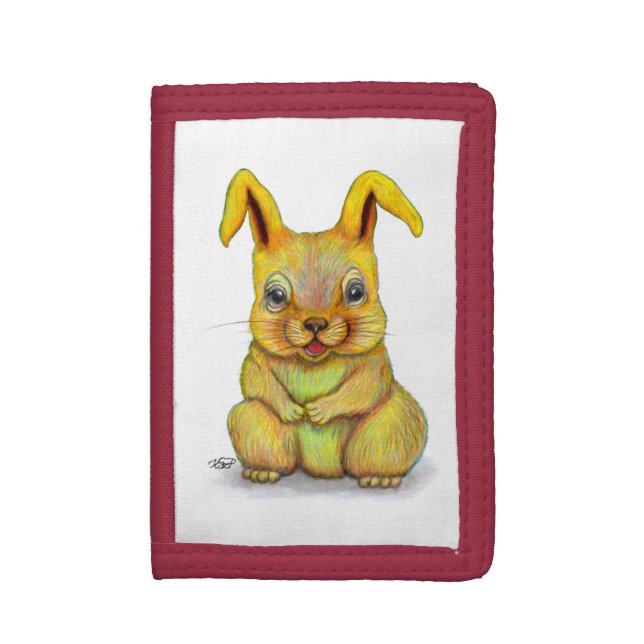 Water Rabbit Trifold Wallet (Front Vertical)