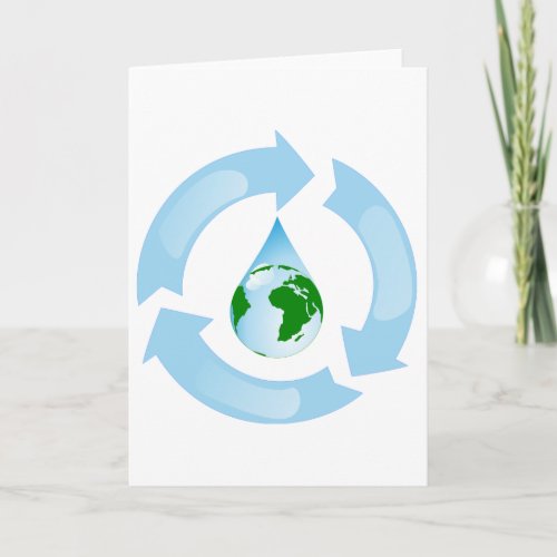 Water Recycling Greeting Cards