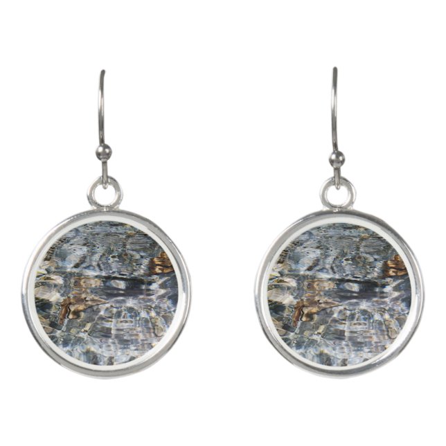 water reflection earrings  (Front)