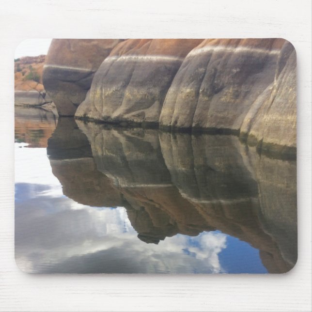 Water Reflection Photo Red Rock Landscape Arizona Mouse Pad (Front)