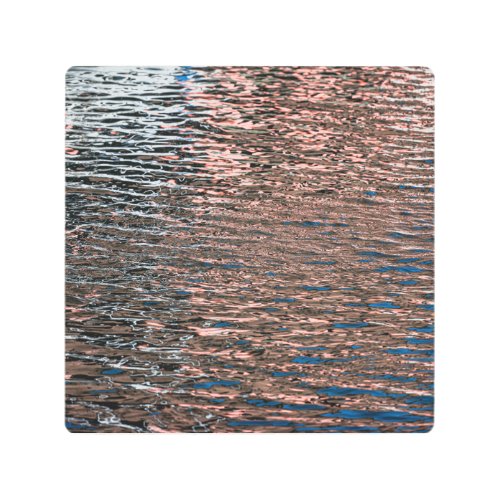Water Reflections Abstract Color Poster