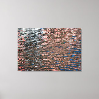 Water Reflections Abstract Color Poster Canvas Print