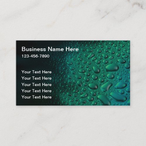 Water Removal And Extraction Business Cards